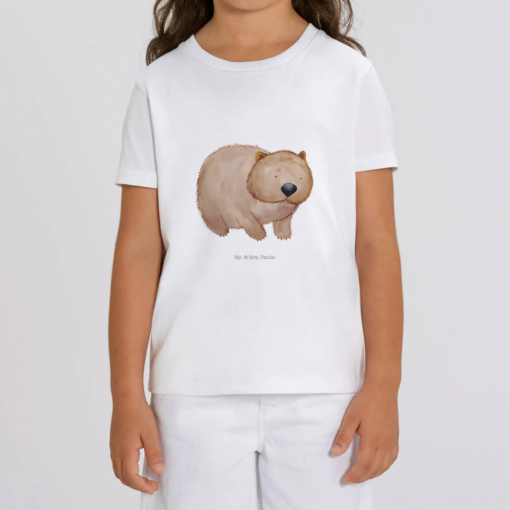 Organiczna koszulka dziecięca Wombat Kinder T-Shirt Mädchen, Kinder T-Shirt, Kinder T-Shirt Jungen, Gute Laune, Tiere, Tiermotive, Lustige Sprüche, Wombat, Spruch, Motivation, Das Leben Ist schön, Australien