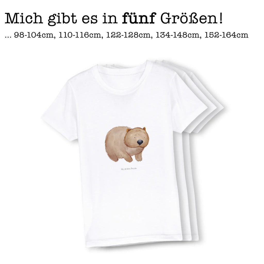 Organiczna koszulka dziecięca Wombat Kinder T-Shirt Mädchen, Kinder T-Shirt, Kinder T-Shirt Jungen, Gute Laune, Tiere, Tiermotive, Lustige Sprüche, Wombat, Spruch, Motivation, Das Leben Ist schön, Australien