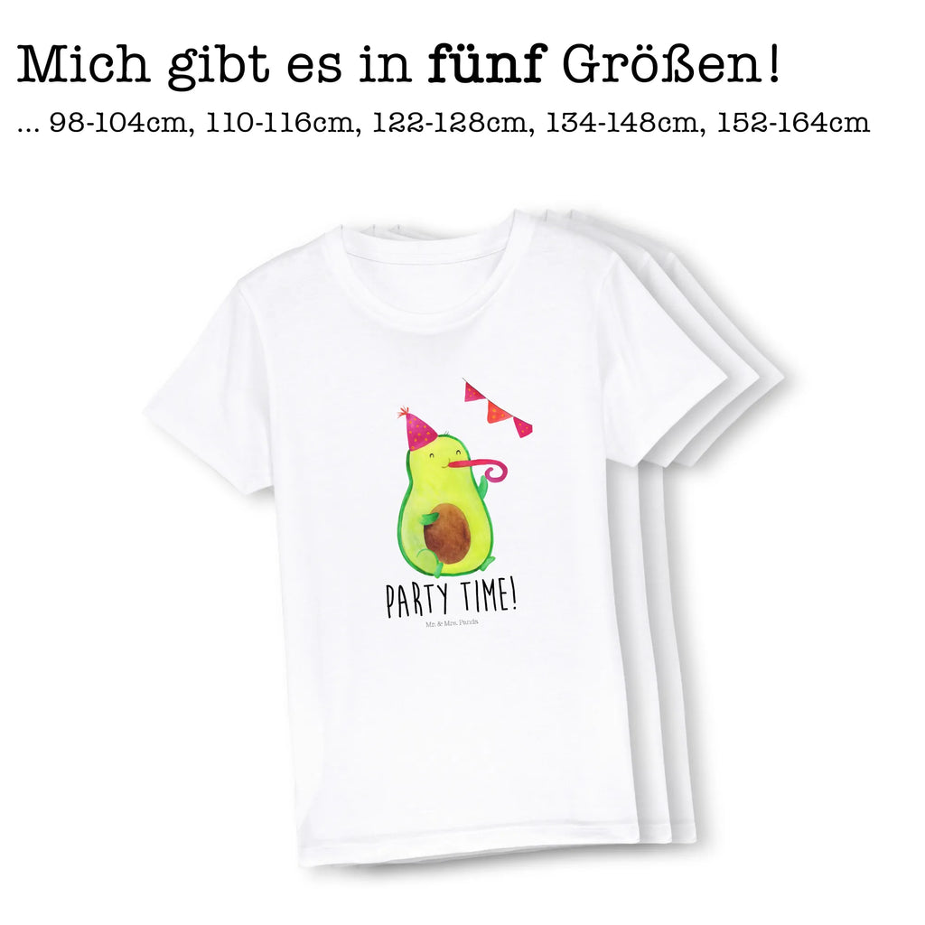Organiczna koszulka dziecięca Awokado Czas na imprezę Kinder T-Shirt Jungen, Kinder T-Shirt Mädchen, Kinder T-Shirt, Gesund, Avocado, Veggie, Vegan