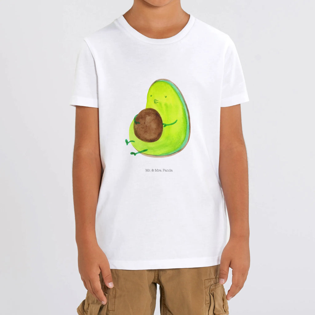 Organic Kinder T-Shirt Avocado Pfeifen Kinder T-Shirt Jungen, Kinder T-Shirt Mädchen, Kinder T-Shirt, Gesund, Avocado, Veggie, Vegan, Ernährung, Abnehmen, Diät, dick sein