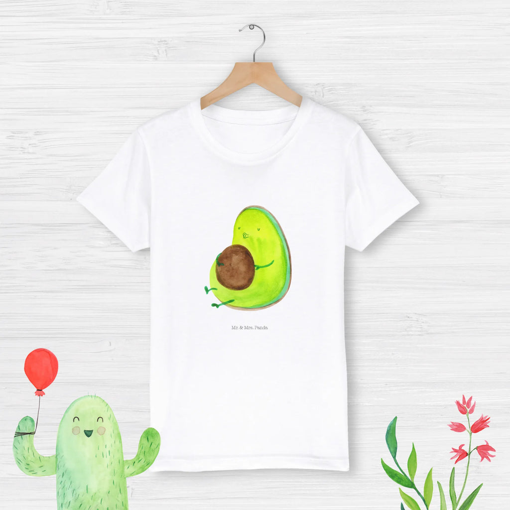 Organic Kinder T-Shirt Avocado Pfeifen Kinder T-Shirt Jungen, Kinder T-Shirt Mädchen, Kinder T-Shirt, Gesund, Avocado, Veggie, Vegan, Ernährung, Abnehmen, Diät, dick sein