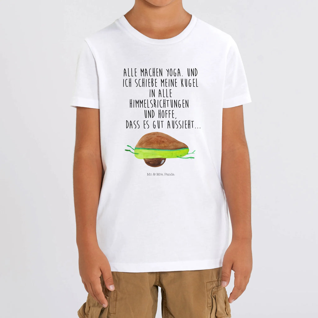 Organiczna koszulka dziecięca Awokado joga Kinder T-Shirt Jungen, Kinder T-Shirt, Kinder T-Shirt Mädchen, Gesund, Avocado, Veggie, Vegan, Avocado Yoga Vegan