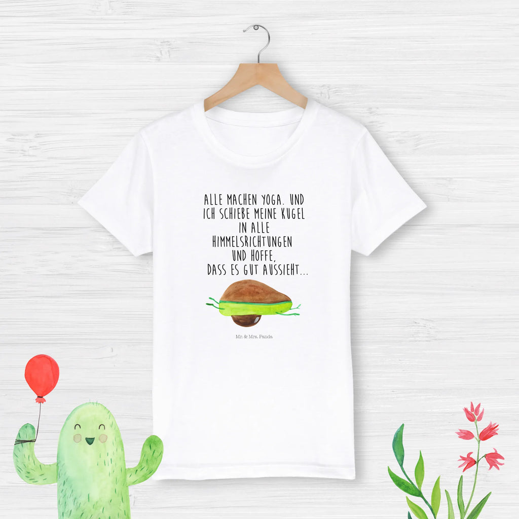 Organiczna koszulka dziecięca Awokado joga Kinder T-Shirt Jungen, Kinder T-Shirt, Kinder T-Shirt Mädchen, Gesund, Avocado, Veggie, Vegan, Avocado Yoga Vegan