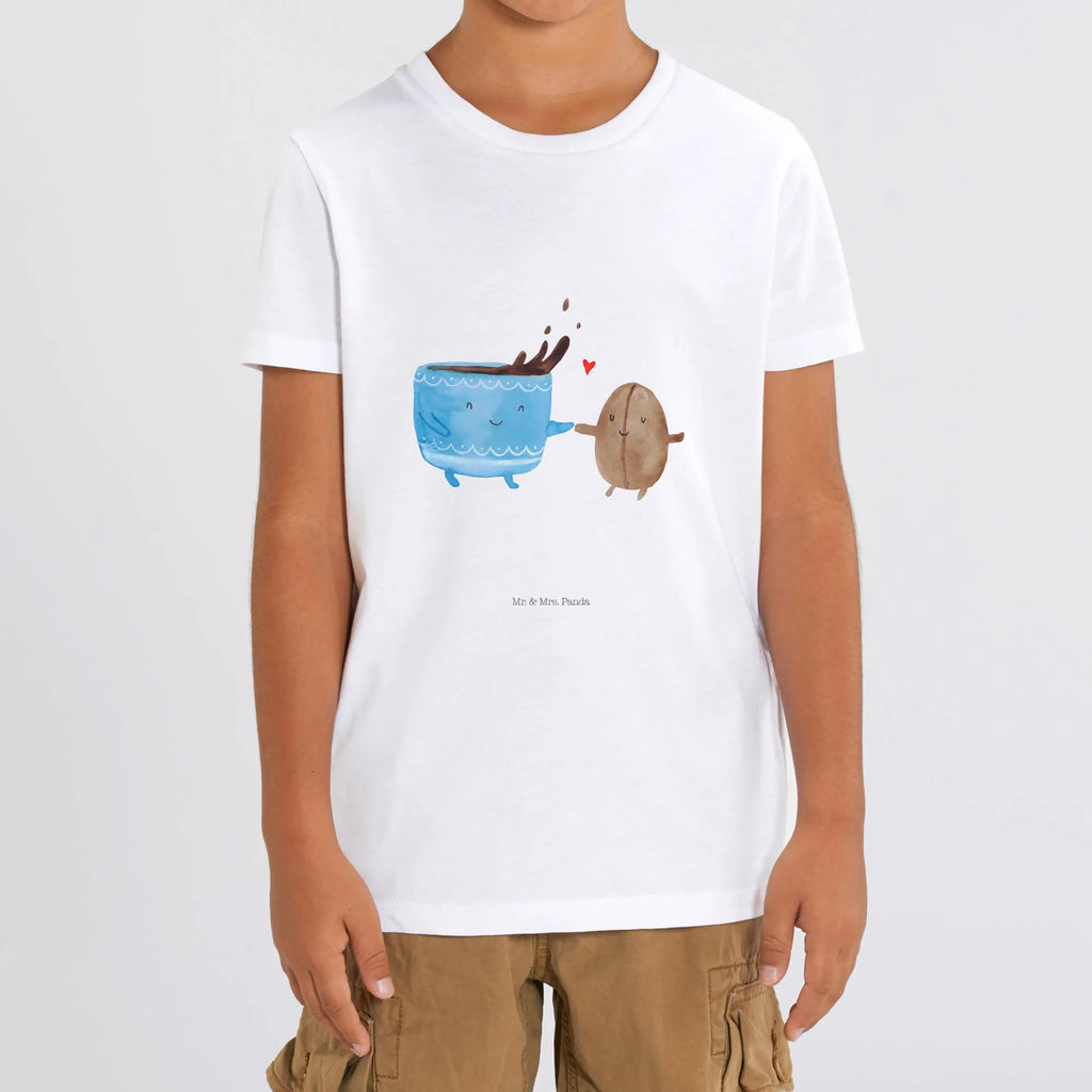 Organiczna koszulka dziecięca kawa ziarno Kinder T-Shirt Mädchen, Kinder T-Shirt Jungen, Kinder T-Shirt, Gute Laune, Tiere, Tiermotive, Lustige Sprüche, Genuss, Zufriedenheit, Kaffee, Kaffeebohne, Glück
