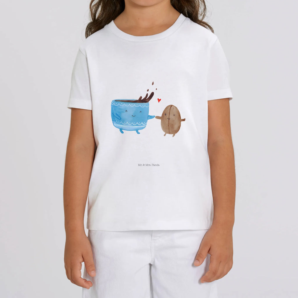 Organiczna koszulka dziecięca kawa ziarno Kinder T-Shirt Mädchen, Kinder T-Shirt Jungen, Kinder T-Shirt, Gute Laune, Tiere, Tiermotive, Lustige Sprüche, Genuss, Zufriedenheit, Kaffee, Kaffeebohne, Glück