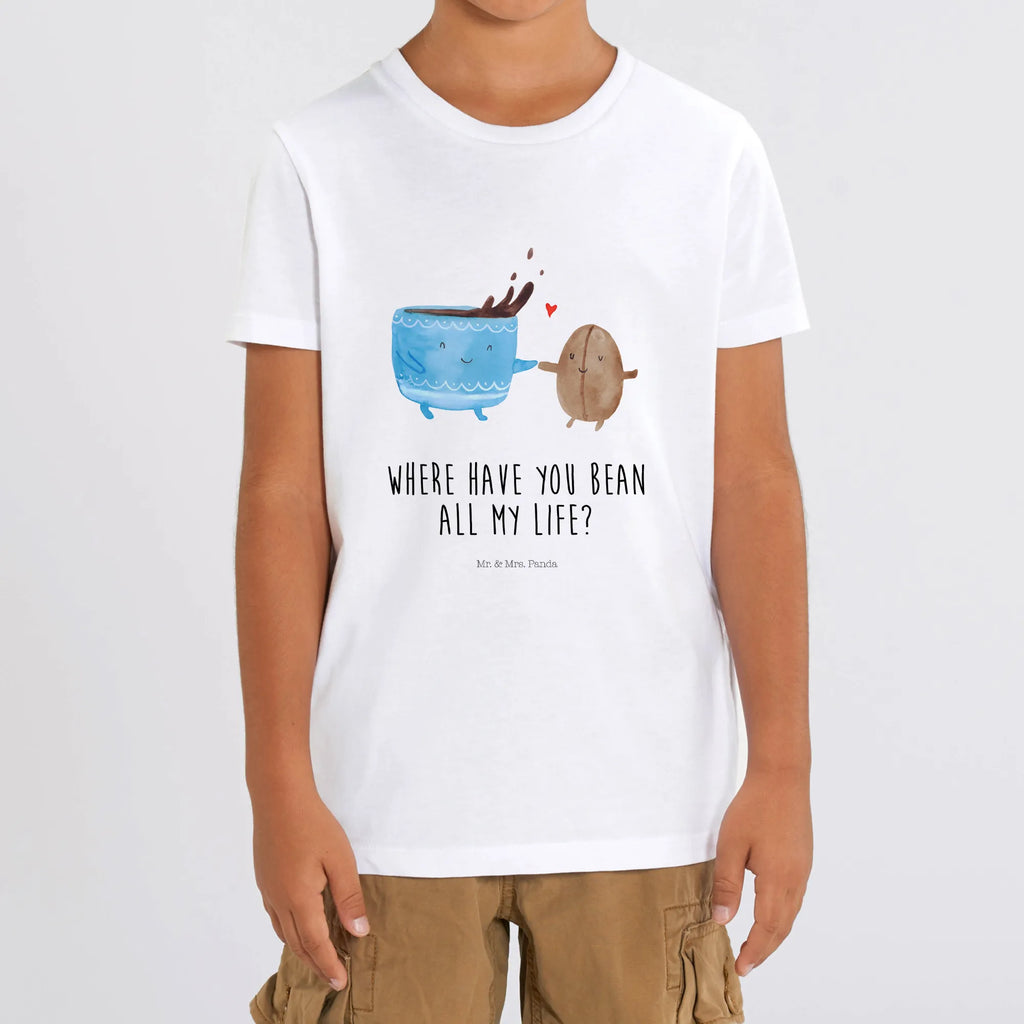 Organiczna koszulka dziecięca kawa ziarno Kinder T-Shirt Mädchen, Kinder T-Shirt Jungen, Kinder T-Shirt, Gute Laune, Tiere, Tiermotive, Lustige Sprüche, Genuss, Zufriedenheit, Kaffee, Kaffeebohne, Glück