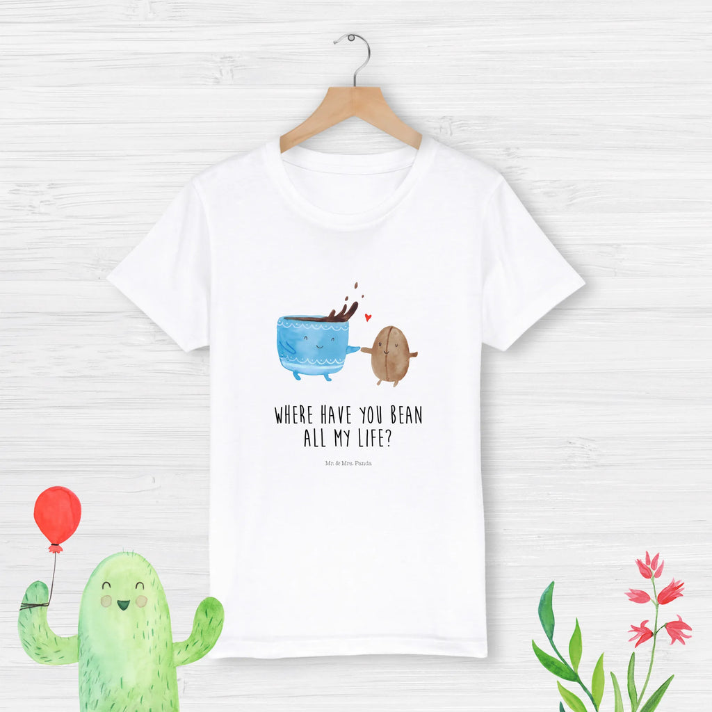 Organiczna koszulka dziecięca kawa ziarno Kinder T-Shirt Mädchen, Kinder T-Shirt Jungen, Kinder T-Shirt, Gute Laune, Tiere, Tiermotive, Lustige Sprüche, Genuss, Zufriedenheit, Kaffee, Kaffeebohne, Glück