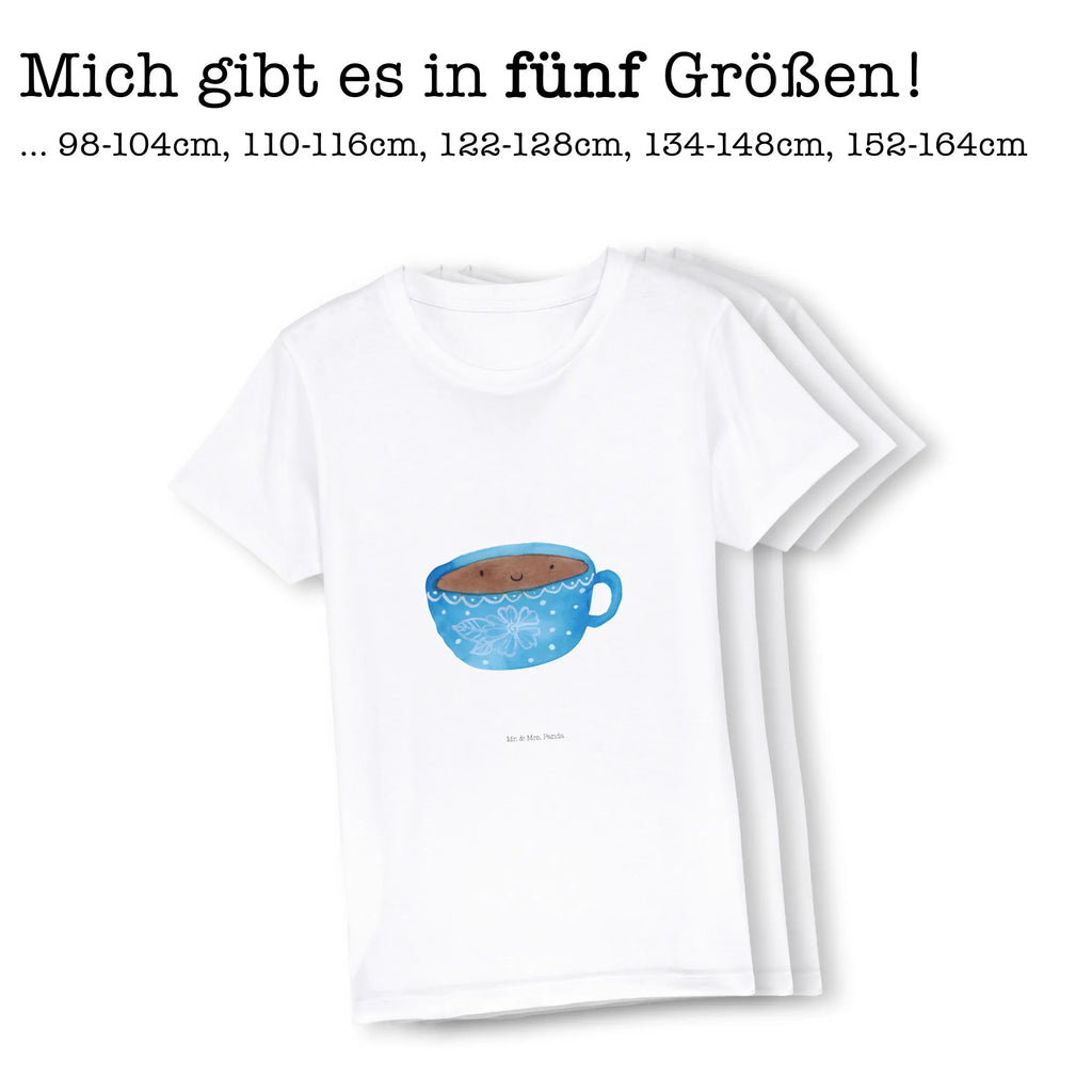 Organiczna koszulka dziecięca Kawa kubek Kinder T-Shirt Jungen, Kinder T-Shirt Mädchen, Kinder T-Shirt, Gute Laune, Tiere, Tiermotive, Lustige Sprüche, Kaffee, Glücklich, Tasse, Genuss, Geschmack, Liebe