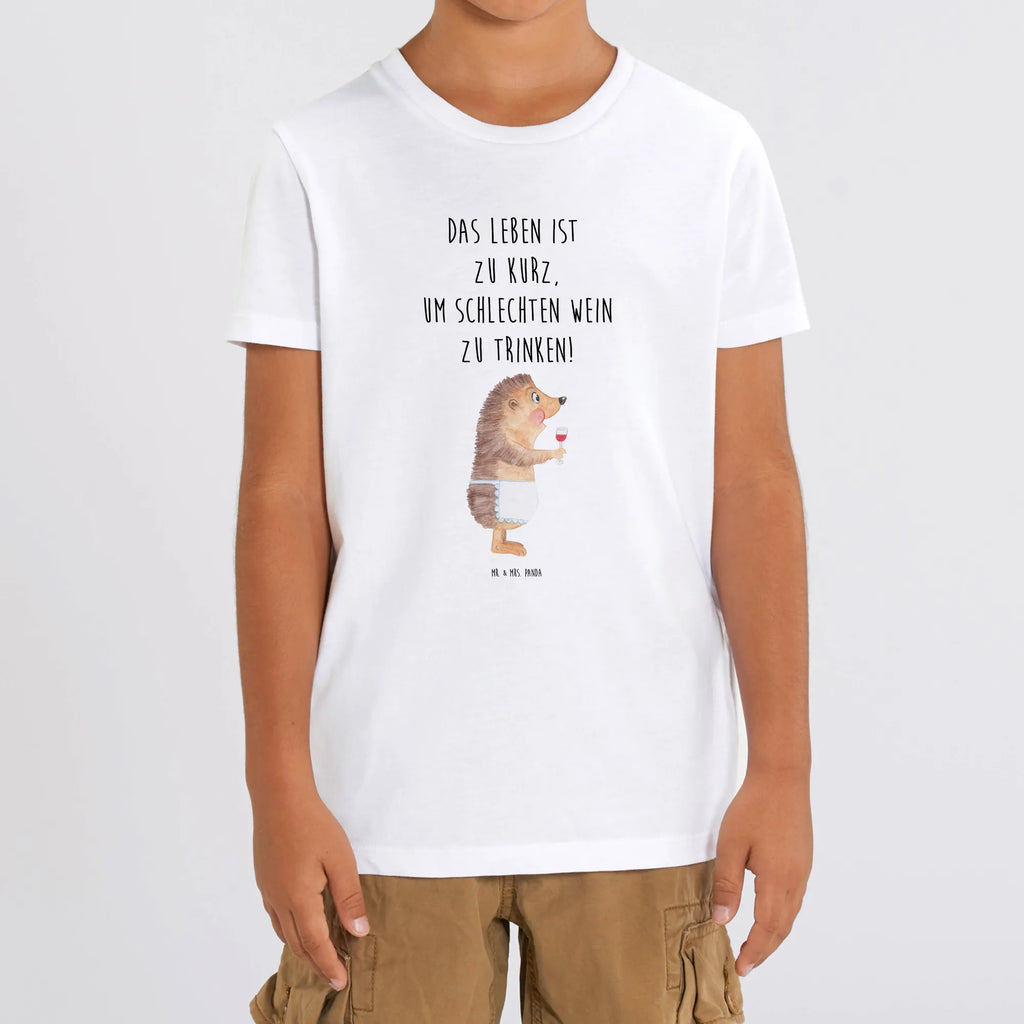 Organic Kids T-Shirt Hedgehog wine Kinder T-Shirt, Kinder T-Shirt Jungen, Kinder T-Shirt Mädchen, Gute Laune, Tiere, Tiermotive, Lustige Sprüche, Igel, Weißwein, Geschenk Weinliebhaber, Weinglas, Wein Deko, Wein trinken, Geschenk Weintrinker, Rotwein, Wein Spruch