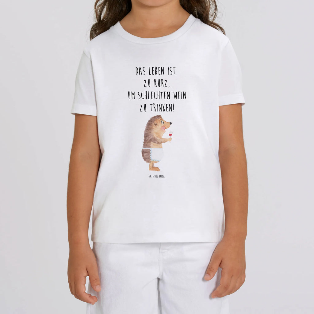 Organic Kids T-Shirt Hedgehog wine Kinder T-Shirt, Kinder T-Shirt Jungen, Kinder T-Shirt Mädchen, Gute Laune, Tiere, Tiermotive, Lustige Sprüche, Igel, Weißwein, Geschenk Weinliebhaber, Weinglas, Wein Deko, Wein trinken, Geschenk Weintrinker, Rotwein, Wein Spruch