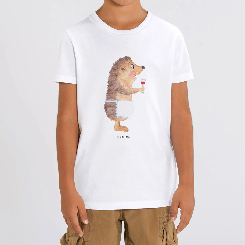 Organic Kids T-Shirt Hedgehog wine Kinder T-Shirt, Kinder T-Shirt Jungen, Kinder T-Shirt Mädchen, Gute Laune, Tiere, Tiermotive, Lustige Sprüche, Igel, Weißwein, Geschenk Weinliebhaber, Weinglas, Wein Deko, Wein trinken, Geschenk Weintrinker, Rotwein, Wein Spruch