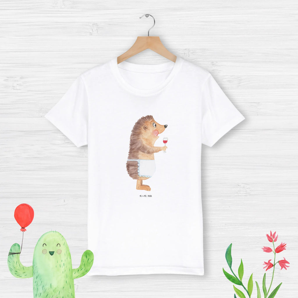 Organic Kids T-Shirt Hedgehog wine Kinder T-Shirt, Kinder T-Shirt Jungen, Kinder T-Shirt Mädchen, Gute Laune, Tiere, Tiermotive, Lustige Sprüche, Igel, Weißwein, Geschenk Weinliebhaber, Weinglas, Wein Deko, Wein trinken, Geschenk Weintrinker, Rotwein, Wein Spruch