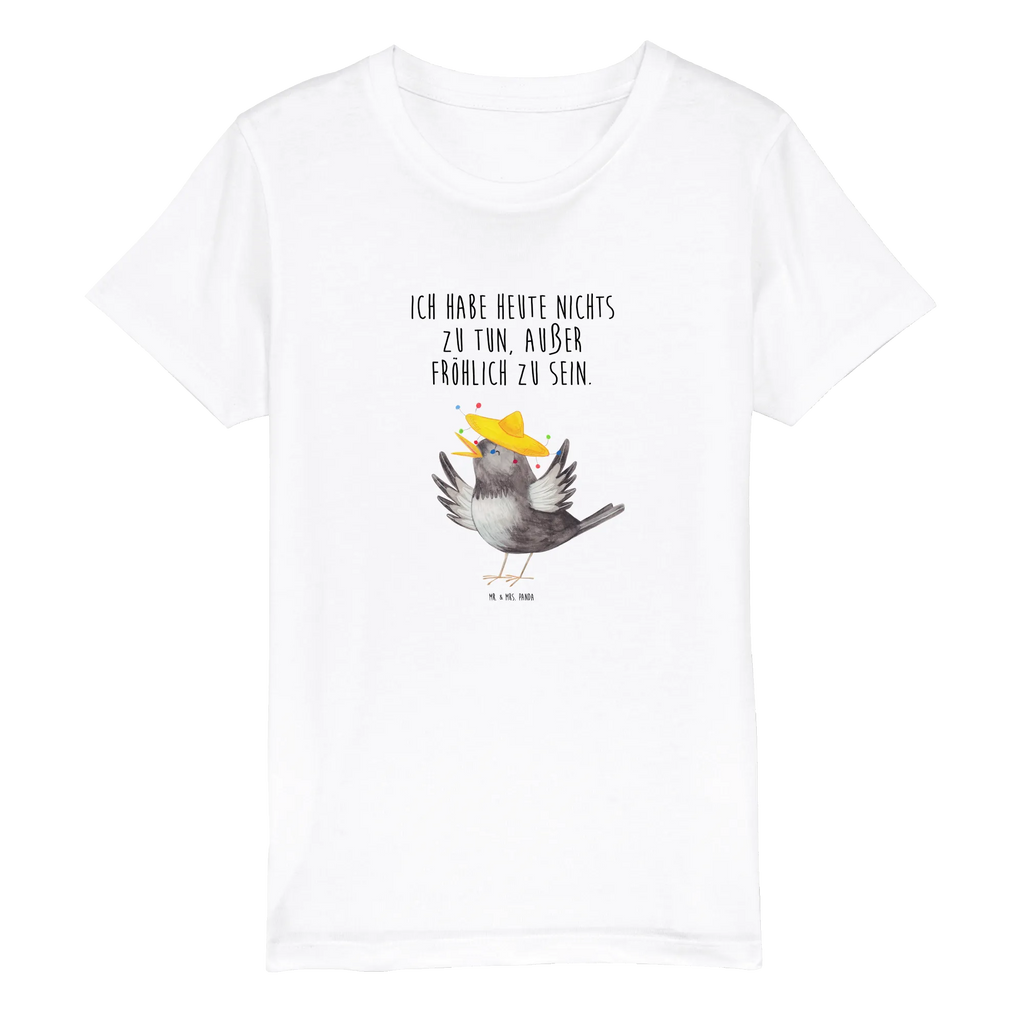 Organiczna koszulka dziecięca kruk Sombrero Motywy zwierzęce, dobra energia, zabawne powiedzonka, zwierzęta