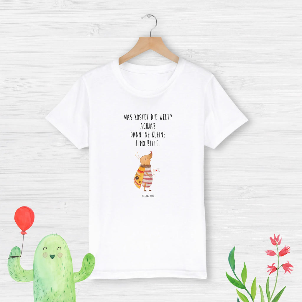 Organiczna koszulka dziecięca ćma mała flaga Kinder T-Shirt Jungen, Kinder T-Shirt, Kinder T-Shirt Mädchen, Gute Laune, Tiere, Tiermotive, Lustige Sprüche, Süß, Käfer, Küche Deko, Nachtfalter, Was Kostet Die Welt, Niedlich, Spruch Witzig, Spruch Lustig