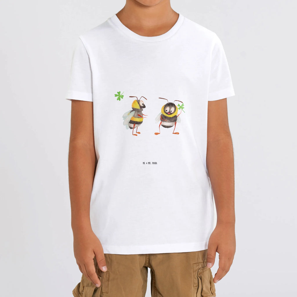 Organiczna koszulka dziecięca Trzmiele koniczyna Kinder T-Shirt, Kinder T-Shirt Jungen, Kinder T-Shirt Mädchen, Gute Laune, Tiere, Tiermotive, Lustige Sprüche, Biene, Biene Deko, glücklich sein, Hummel, Spruch Fröhlich, Spruch schön, Spruch Positiv, glücklich Werden