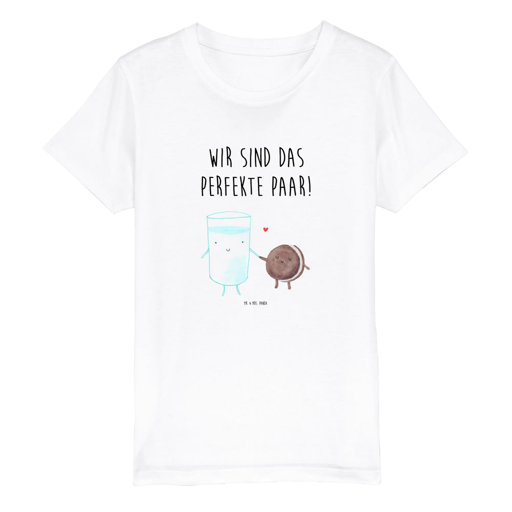 Organiczna koszulka dziecięca mleko ciastko Kinder T-Shirt, Kinder T-Shirt Jungen, Kinder T-Shirt Mädchen, Gute Laune, Tiere, Tiermotive, lustige Sprüche, Kaffee, Milch, Einladung Frühstück, Keks, perfektes Paar, romantisch, Milk, Cookie, Motiv süß, Kekse