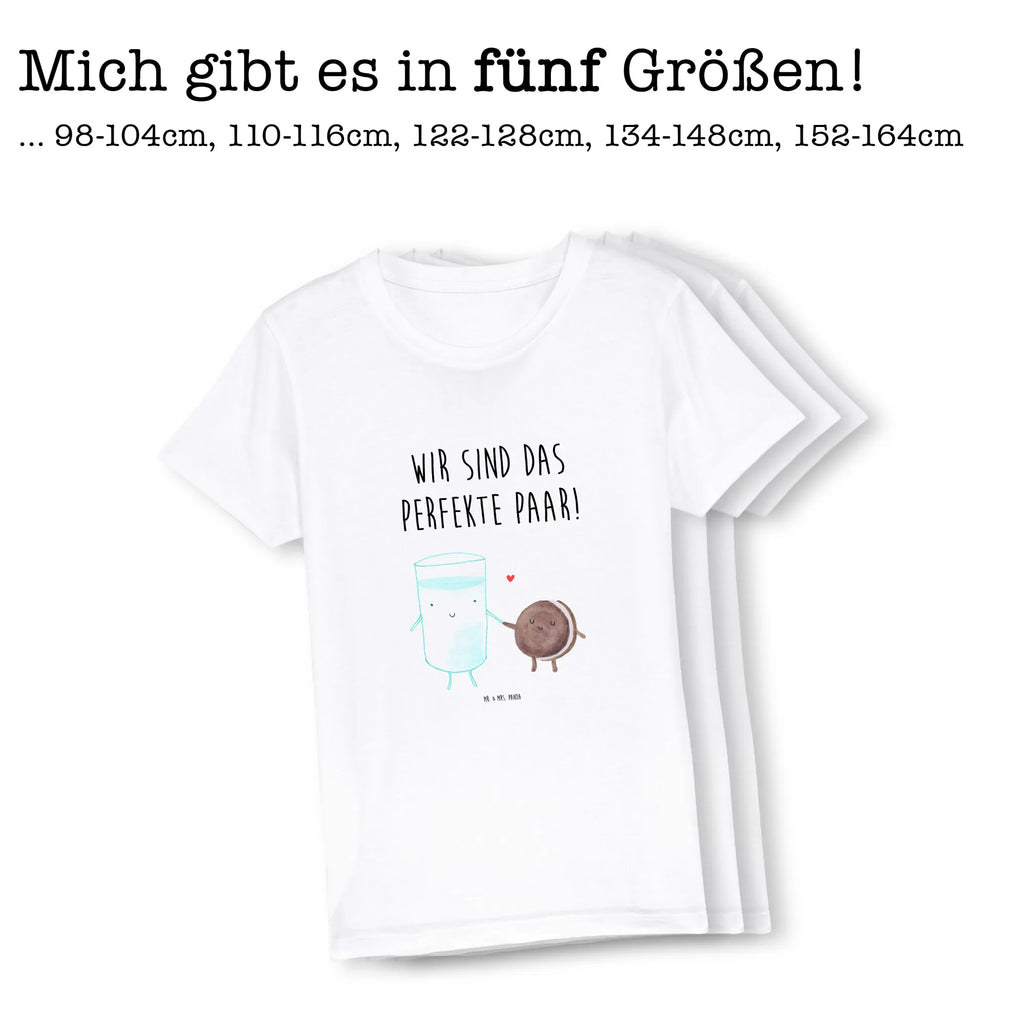 Organiczna koszulka dziecięca mleko ciastko Kinder T-Shirt, Kinder T-Shirt Jungen, Kinder T-Shirt Mädchen, Gute Laune, Tiere, Tiermotive, lustige Sprüche, Kaffee, Milch, Einladung Frühstück, Keks, perfektes Paar, romantisch, Milk, Cookie, Motiv süß, Kekse