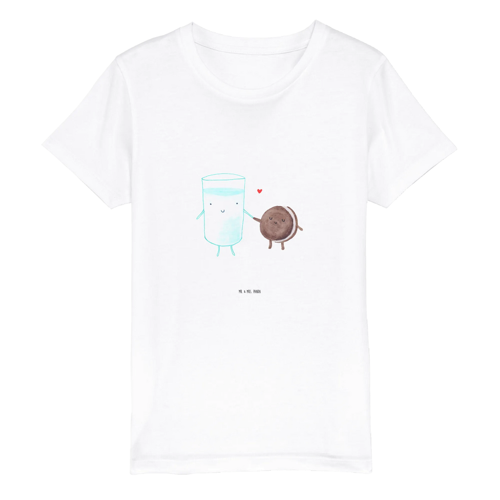 Organiczna koszulka dziecięca mleko ciastko Kinder T-Shirt, Kinder T-Shirt Jungen, Kinder T-Shirt Mädchen, Gute Laune, Tiere, Tiermotive, lustige Sprüche, Kaffee, Milch, Einladung Frühstück, Keks, perfektes Paar, romantisch, Milk, Cookie, Motiv süß, Kekse