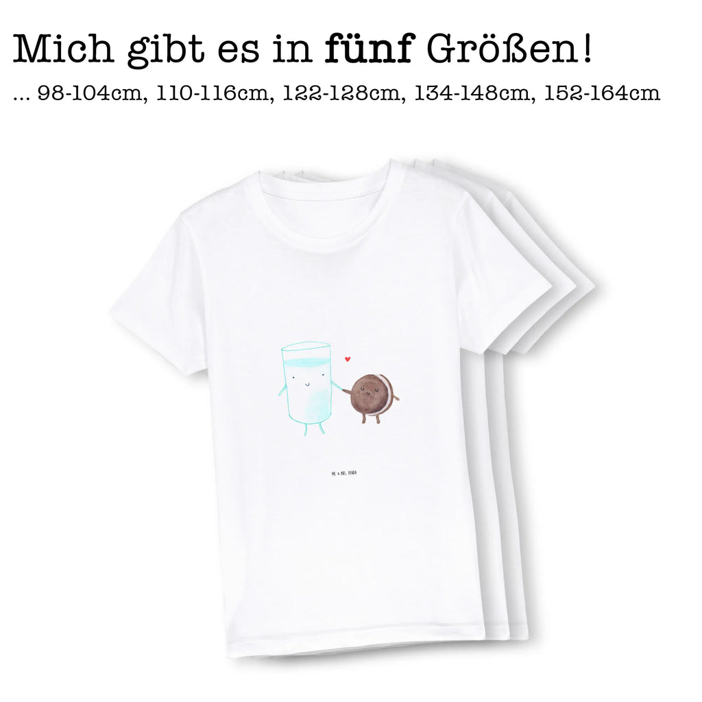 Organiczna koszulka dziecięca mleko ciastko Kinder T-Shirt, Kinder T-Shirt Jungen, Kinder T-Shirt Mädchen, Gute Laune, Tiere, Tiermotive, lustige Sprüche, Kaffee, Milch, Einladung Frühstück, Keks, perfektes Paar, romantisch, Milk, Cookie, Motiv süß, Kekse