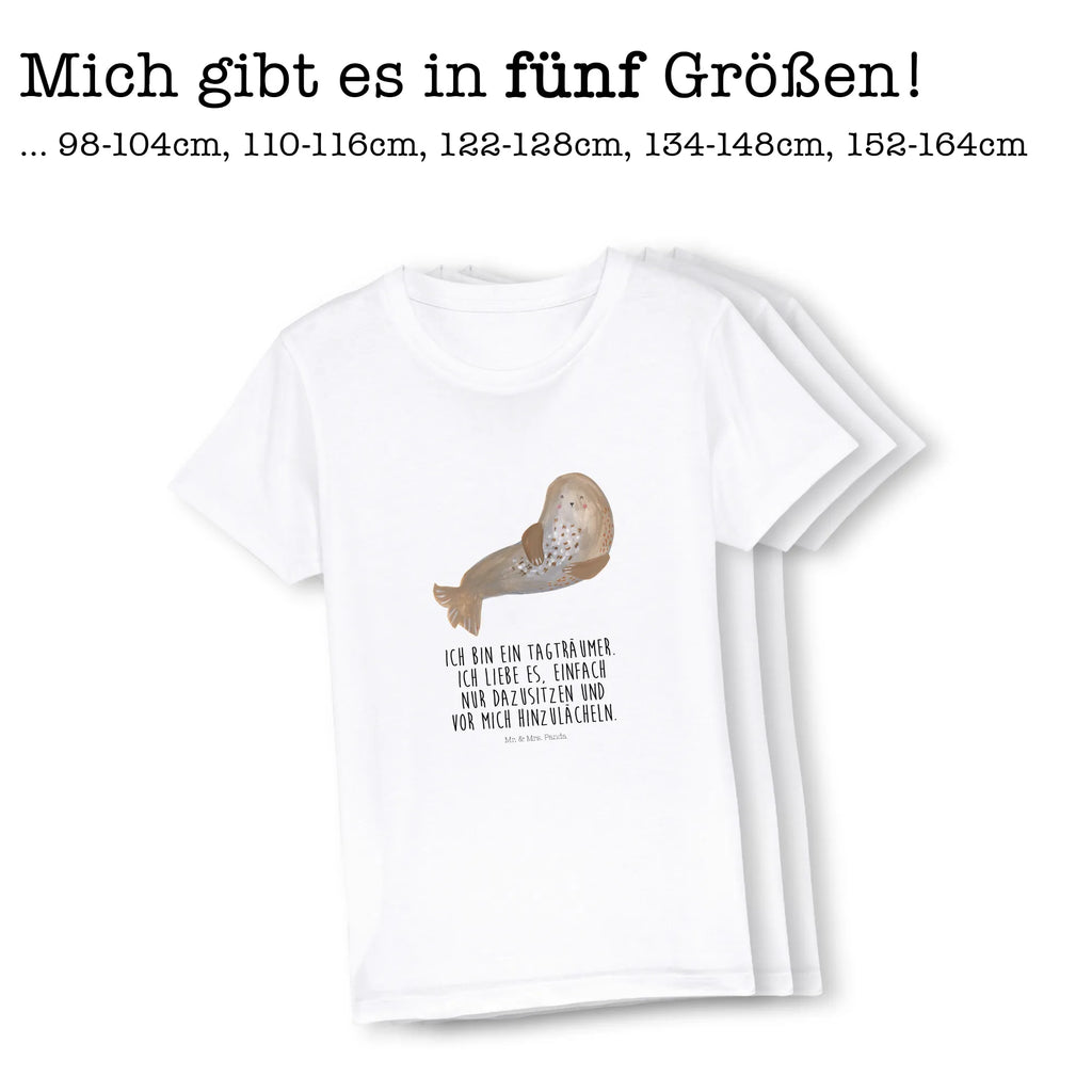 Organiczna koszulka dziecięca foka śmiech Kinder T-Shirt, Kinder T-Shirt Mädchen, Kinder T-Shirt Jungen, Gute Laune, Tiere, Tiermotive, Lustige Sprüche, Strand, Robben, Nordsee, Robbe, Ostsee, Meerestier, Seehund