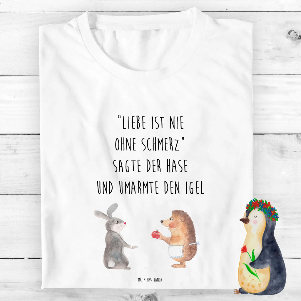 Organiczna koszulka dziecięca królik jeż Kinder T-Shirt Mädchen, Kinder T-Shirt, Kinder T-Shirt Jungen, Gute Laune, Tiere, Tiermotive, lustige Sprüche, Liebeskummer Geschenk, Liebe Spruch, Trösten, Trennungsschmerz, Herzschmerz, Igel, Hase, Spruch romantisch, Igel und Hase
