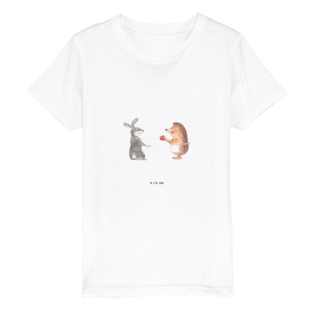 Organiczna koszulka dziecięca królik jeż Kinder T-Shirt Mädchen, Kinder T-Shirt, Kinder T-Shirt Jungen, Gute Laune, Tiere, Tiermotive, lustige Sprüche, Liebeskummer Geschenk, Liebe Spruch, Trösten, Trennungsschmerz, Herzschmerz, Igel, Hase, Spruch romantisch, Igel und Hase