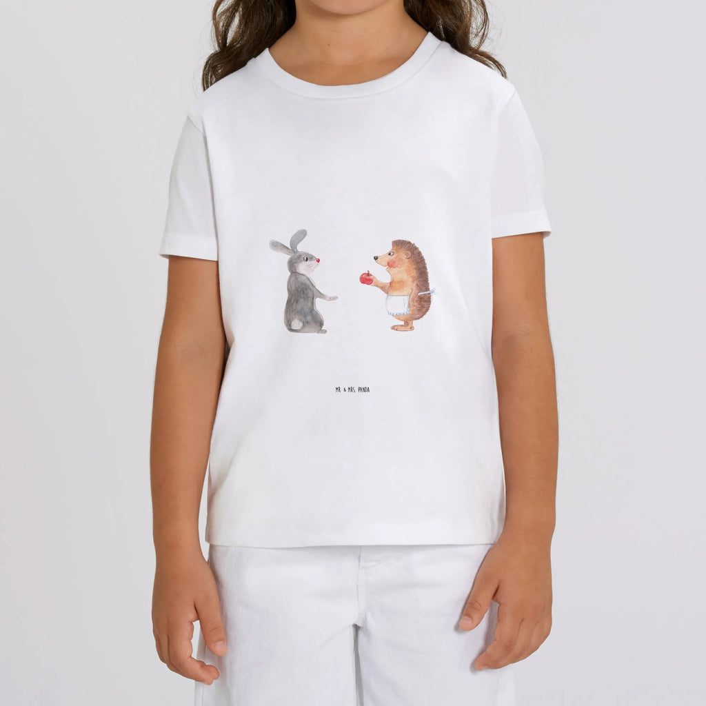 Organiczna koszulka dziecięca królik jeż Kinder T-Shirt Mädchen, Kinder T-Shirt, Kinder T-Shirt Jungen, Gute Laune, Tiere, Tiermotive, lustige Sprüche, Liebeskummer Geschenk, Liebe Spruch, Trösten, Trennungsschmerz, Herzschmerz, Igel, Hase, Spruch romantisch, Igel und Hase