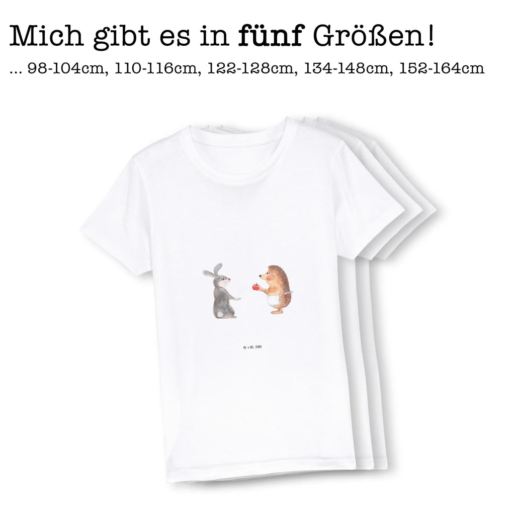 Organiczna koszulka dziecięca królik jeż Kinder T-Shirt Mädchen, Kinder T-Shirt, Kinder T-Shirt Jungen, Gute Laune, Tiere, Tiermotive, lustige Sprüche, Liebeskummer Geschenk, Liebe Spruch, Trösten, Trennungsschmerz, Herzschmerz, Igel, Hase, Spruch romantisch, Igel und Hase