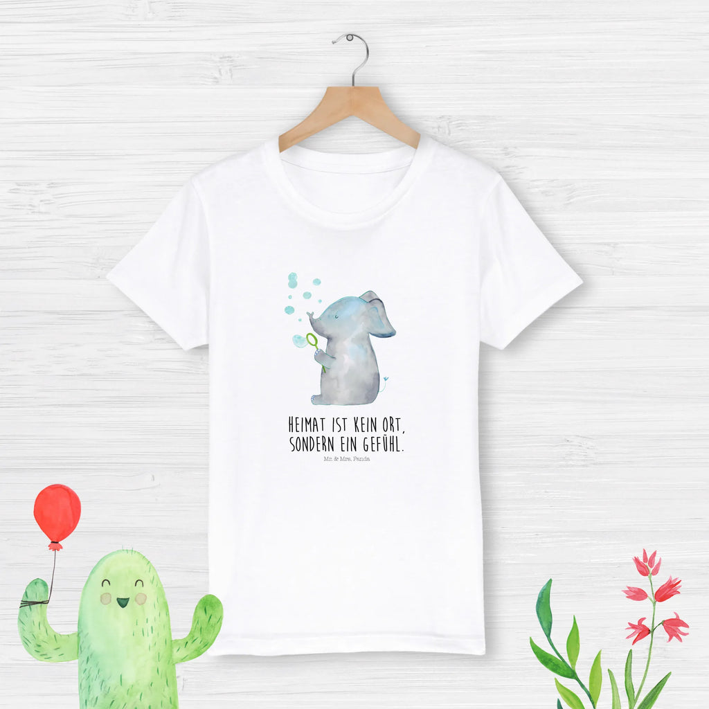 Organiczna koszulka dziecięca słoń bańki mydlane Kinder T-Shirt Mädchen, Kinder T-Shirt Jungen, Kinder T-Shirt, Gute Laune, Tiere, Tiermotive, Lustige Sprüche, Rüsseltier, Dickhäuter, Liebe, Gefühl. Daheim, Elefanten, Liebesspruch, Heimat, Seifenblasen, Elefant, Liebesbeweis
