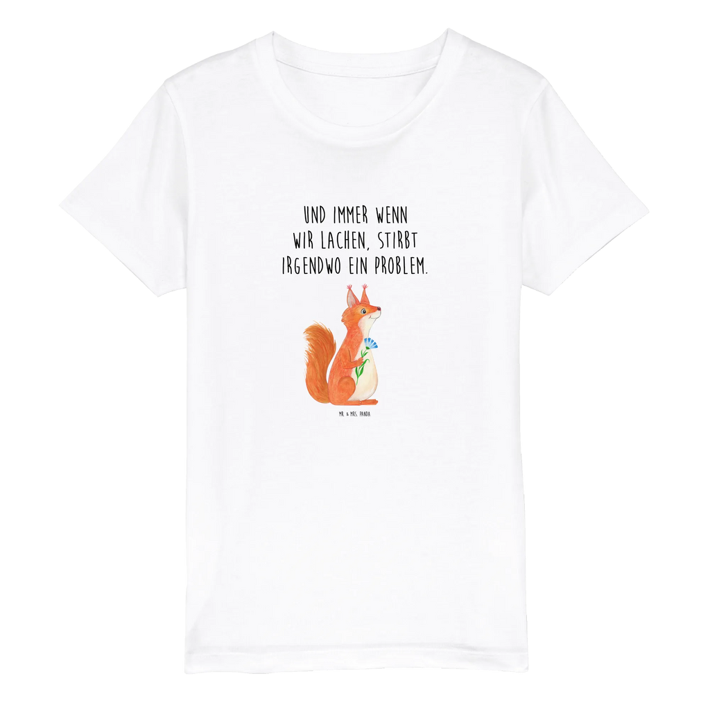 Organiczna koszulka dziecięca wiewiórka kwiat Kinder T-Shirt Jungen, Kinder T-Shirt Mädchen, Kinder T-Shirt, Tiermotive, Gute Laune, lustige Sprüche, Tiere, Motivation Sprüche, Spruch positiv, Lachen, Spaß, Spruch Deko, glücklich Spruch, Eichhörnchen, Motivation Bilder, Eichhorn