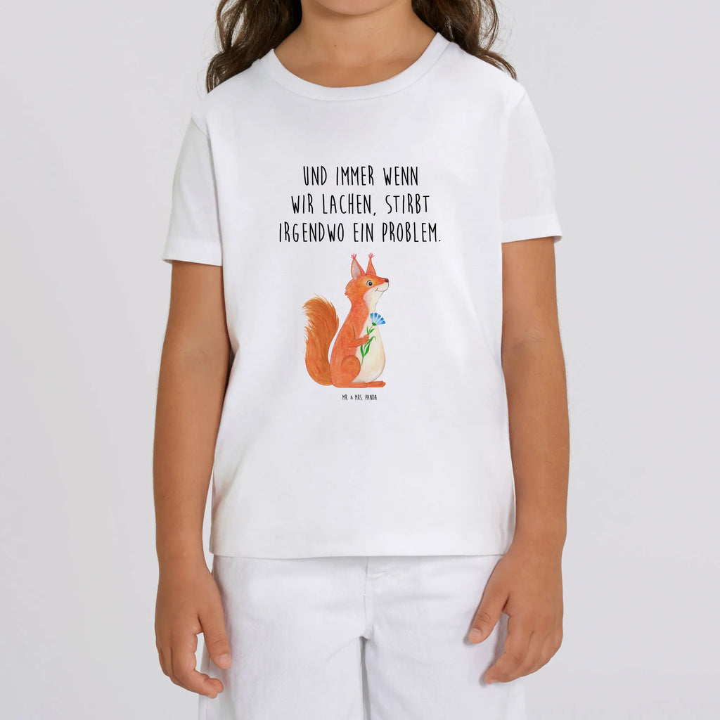 Organiczna koszulka dziecięca wiewiórka kwiat Kinder T-Shirt Jungen, Kinder T-Shirt Mädchen, Kinder T-Shirt, Tiermotive, Gute Laune, lustige Sprüche, Tiere, Motivation Sprüche, Spruch positiv, Lachen, Spaß, Spruch Deko, glücklich Spruch, Eichhörnchen, Motivation Bilder, Eichhorn