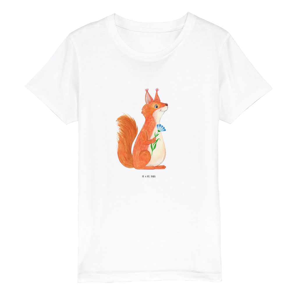 Organiczna koszulka dziecięca wiewiórka kwiat Kinder T-Shirt Jungen, Kinder T-Shirt Mädchen, Kinder T-Shirt, Tiermotive, Gute Laune, lustige Sprüche, Tiere, Motivation Sprüche, Spruch positiv, Lachen, Spaß, Spruch Deko, glücklich Spruch, Eichhörnchen, Motivation Bilder, Eichhorn