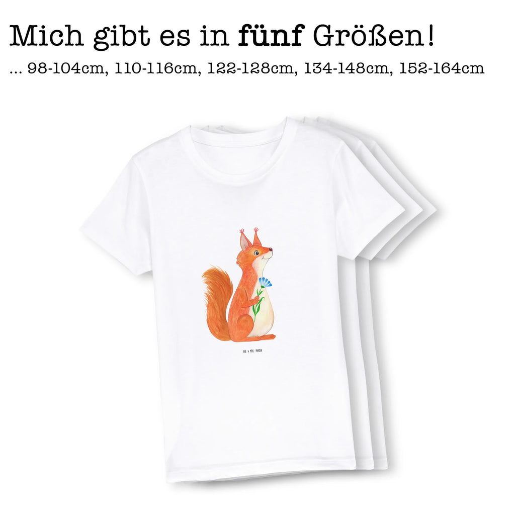 Organiczna koszulka dziecięca wiewiórka kwiat Kinder T-Shirt Jungen, Kinder T-Shirt Mädchen, Kinder T-Shirt, Tiermotive, Gute Laune, lustige Sprüche, Tiere, Motivation Sprüche, Spruch positiv, Lachen, Spaß, Spruch Deko, glücklich Spruch, Eichhörnchen, Motivation Bilder, Eichhorn