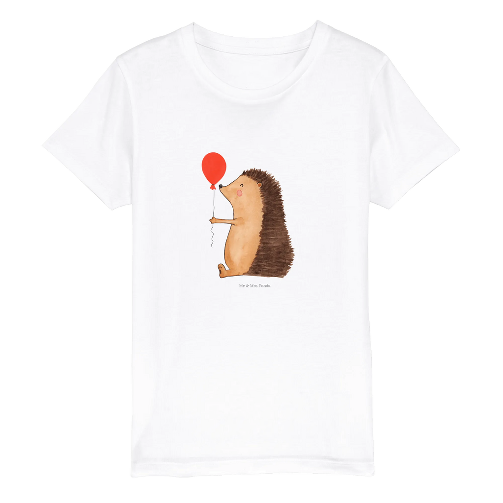 Organiczna koszulka dziecięca jeż balon Kinder T-Shirt Mädchen, Kinder T-Shirt Jungen, Kinder T-Shirt, Gute Laune, Tiere, Tiermotive, Lustige Sprüche, Glückwunsch, Geburtstagskind, Happy Birthday, Herzlichen Glückwunsch, Igel, Ballon, Geburtstag