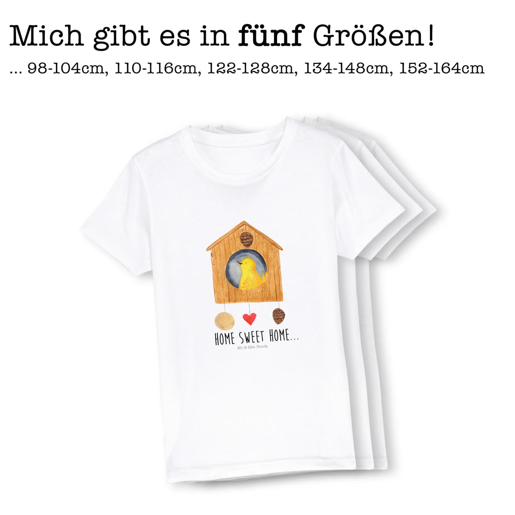 Organiczna koszulka dziecięca ptasi domek Strona główna Kinder T-Shirt Mädchen, Kinder T-Shirt Jungen, Kinder T-Shirt, Gute Laune, Tiere, Tiermotive, Lustige Sprüche, Haus, Einzug, Home Sweet Home, Vogel, Einzugsgeschenk, Umzug, Hausbau, Vogelhaus, Geschenk