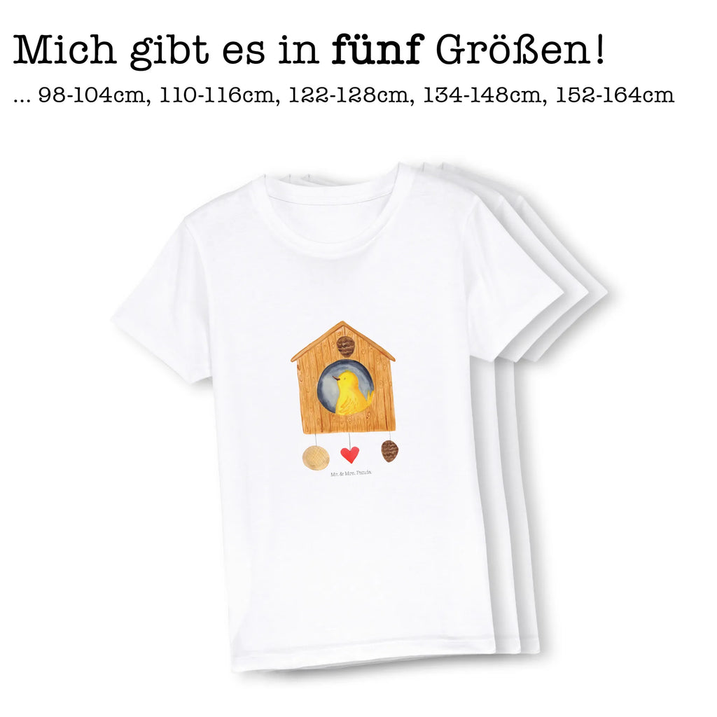 Organiczna koszulka dziecięca ptasi domek Strona główna Kinder T-Shirt Mädchen, Kinder T-Shirt Jungen, Kinder T-Shirt, Gute Laune, Tiere, Tiermotive, Lustige Sprüche, Haus, Einzug, Home Sweet Home, Vogel, Einzugsgeschenk, Umzug, Hausbau, Vogelhaus, Geschenk