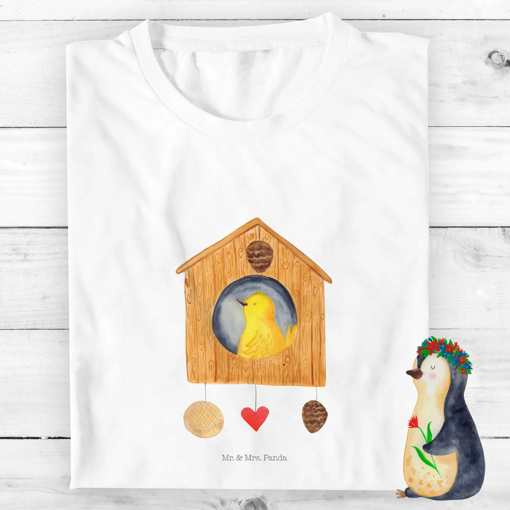 Organiczna koszulka dziecięca ptak Dom Kinder T-Shirt, Kinder T-Shirt Jungen, Kinder T-Shirt Mädchen, Gute Laune, Tiere, Tiermotive, Lustige Sprüche, Vogelhaus, Familie, Eigenheim, Unser Haus, Nest, Vogel, Lieblingsort, Castle, Vogelhäuschen, Vögel, Wohnung, Haus, Home Sweet Home, Zuhause