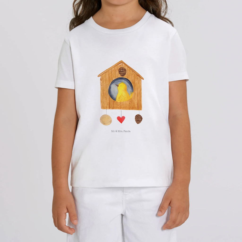 Organiczna koszulka dziecięca ptak Dom Kinder T-Shirt, Kinder T-Shirt Jungen, Kinder T-Shirt Mädchen, Gute Laune, Tiere, Tiermotive, Lustige Sprüche, Vogelhaus, Familie, Eigenheim, Unser Haus, Nest, Vogel, Lieblingsort, Castle, Vogelhäuschen, Vögel, Wohnung, Haus, Home Sweet Home, Zuhause