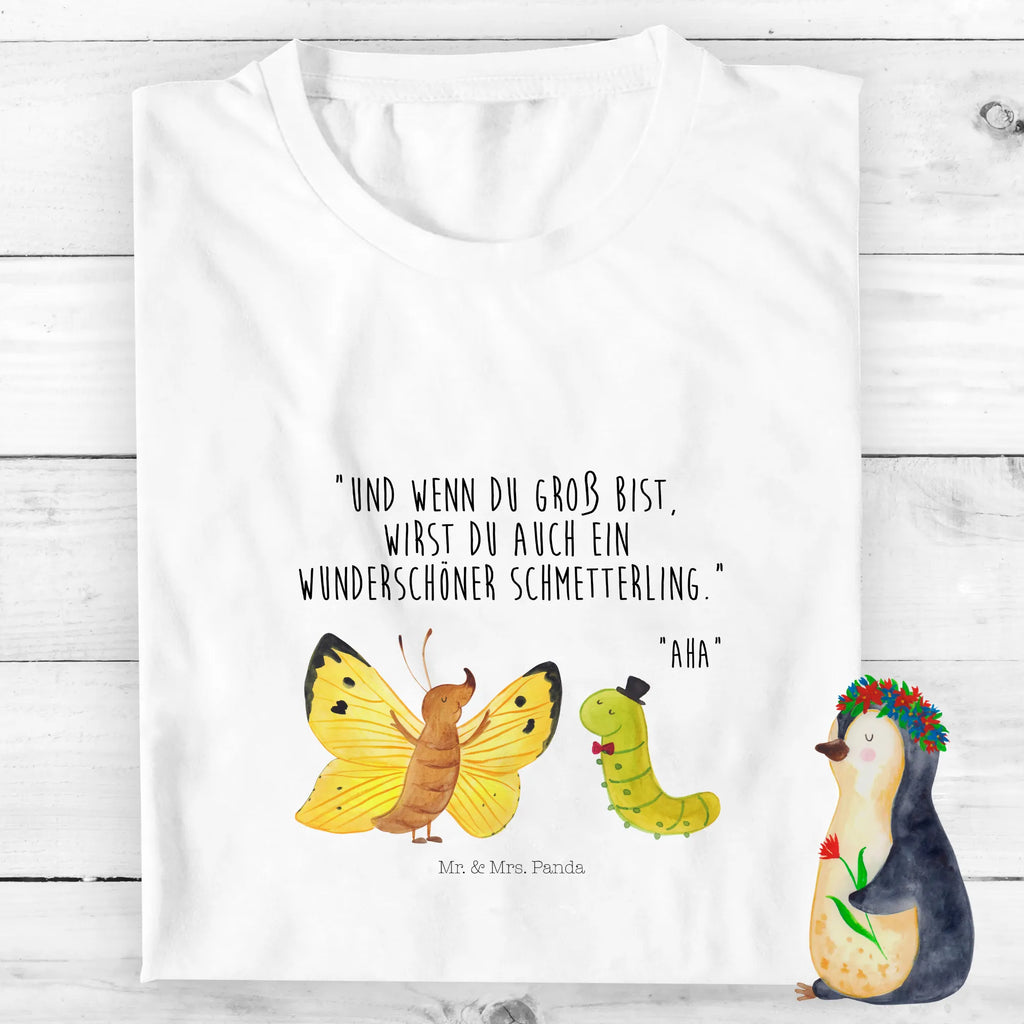 Organiczna koszulka dziecięca gąsienica motyl Kinder T-Shirt Jungen, Kinder T-Shirt, Kinder T-Shirt Mädchen, Gute Laune, Tiere, Tiermotive, lustige Sprüche, Raupe, Schmetterling, Aufwachsen, Kokon, Zitronenfalter, Erwachsen werden, Hütchen, Entwicklung, Hut, Schönheit