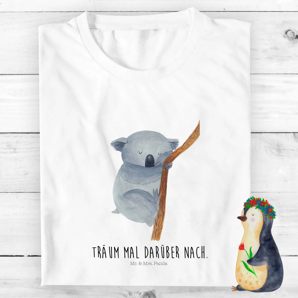 Organiczna koszulka dziecięca Koala Kinder T-Shirt Jungen, Kinder T-Shirt, Kinder T-Shirt Mädchen, Gute Laune, Tiere, Tiermotive, Lustige Sprüche, Traumland, Koala, Schlafzimmer, Traum, Träumen, Bär, schlafen, Koalabär