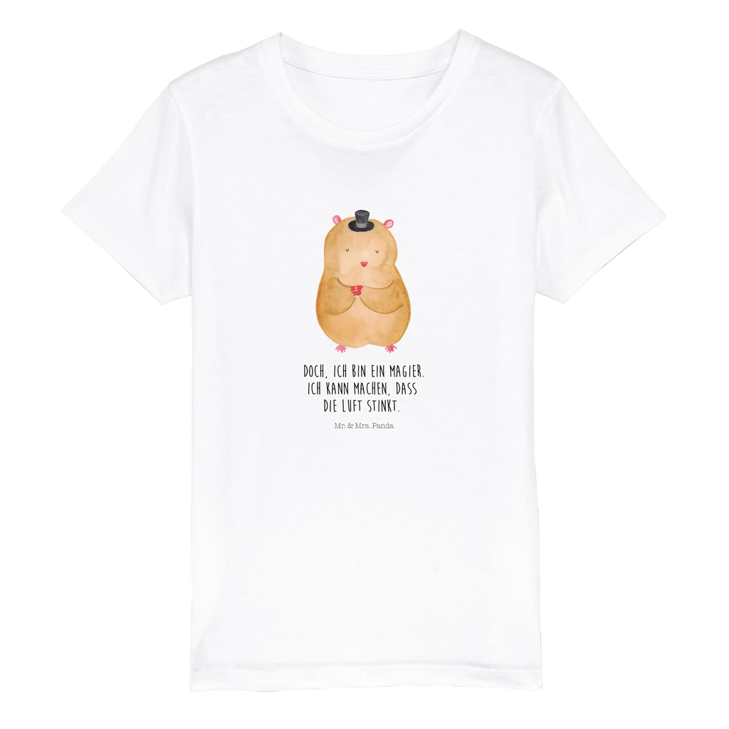 Organic Kids T-Shirt hamster cap Kinder T-Shirt Mädchen, Kinder T-Shirt, Kinder T-Shirt Jungen, Gute Laune, Tiere, Tiermotive, Lustige Sprüche, Zylinder, Magier, Hut, Zwerghamster, Hamster, Zauberer