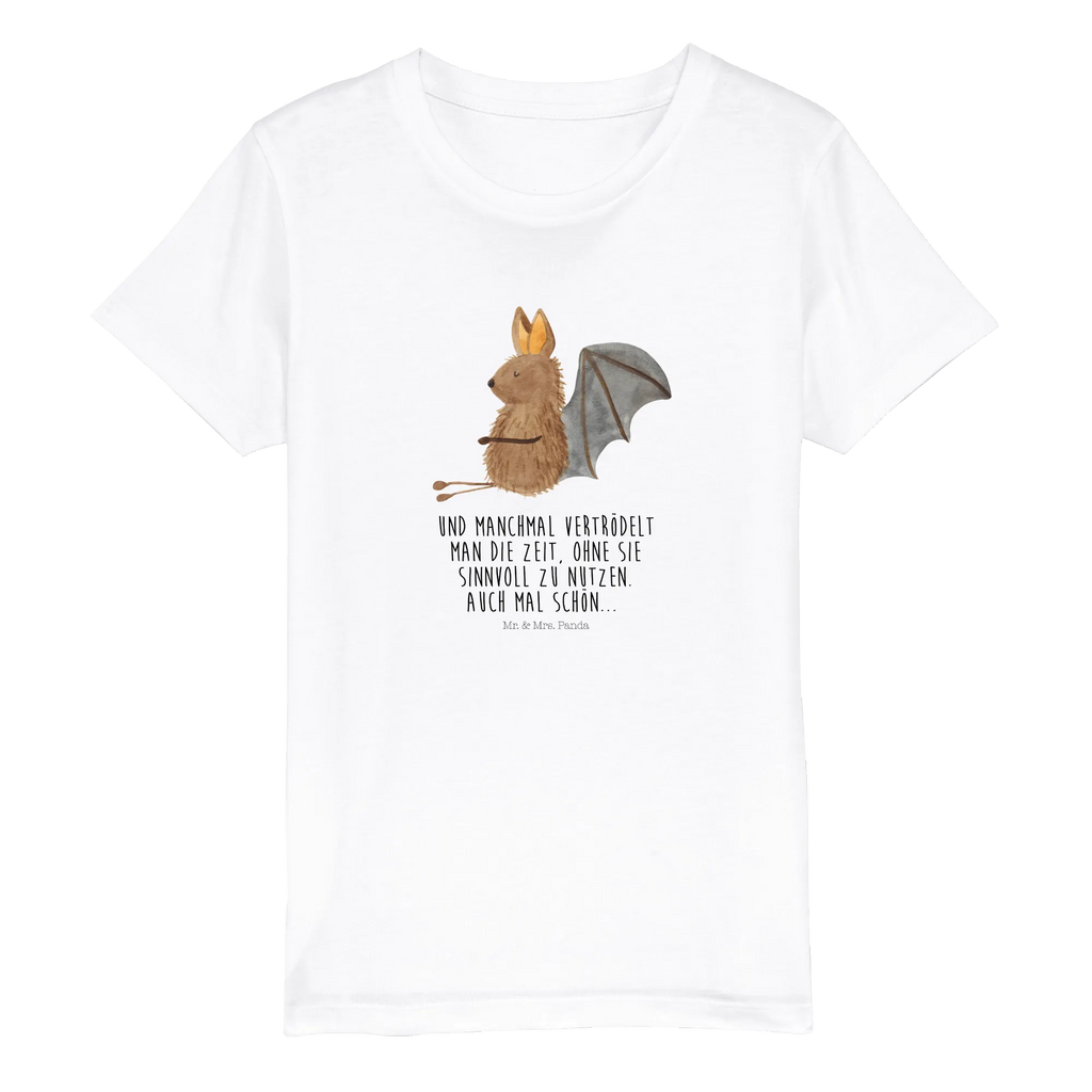 Organiczna koszulka dziecięca Nietoperz siedzenie Kinder T-Shirt Mädchen, Kinder T-Shirt Jungen, Kinder T-Shirt, Tiere, Tiermotive, Gute Laune, Lustige Sprüche, Fledermäuse, Entspannen, Fledermaus, Motivation