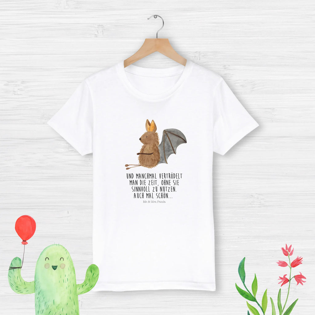 Organiczna koszulka dziecięca Nietoperz siedzenie Kinder T-Shirt Mädchen, Kinder T-Shirt Jungen, Kinder T-Shirt, Tiere, Tiermotive, Gute Laune, Lustige Sprüche, Fledermäuse, Entspannen, Fledermaus, Motivation
