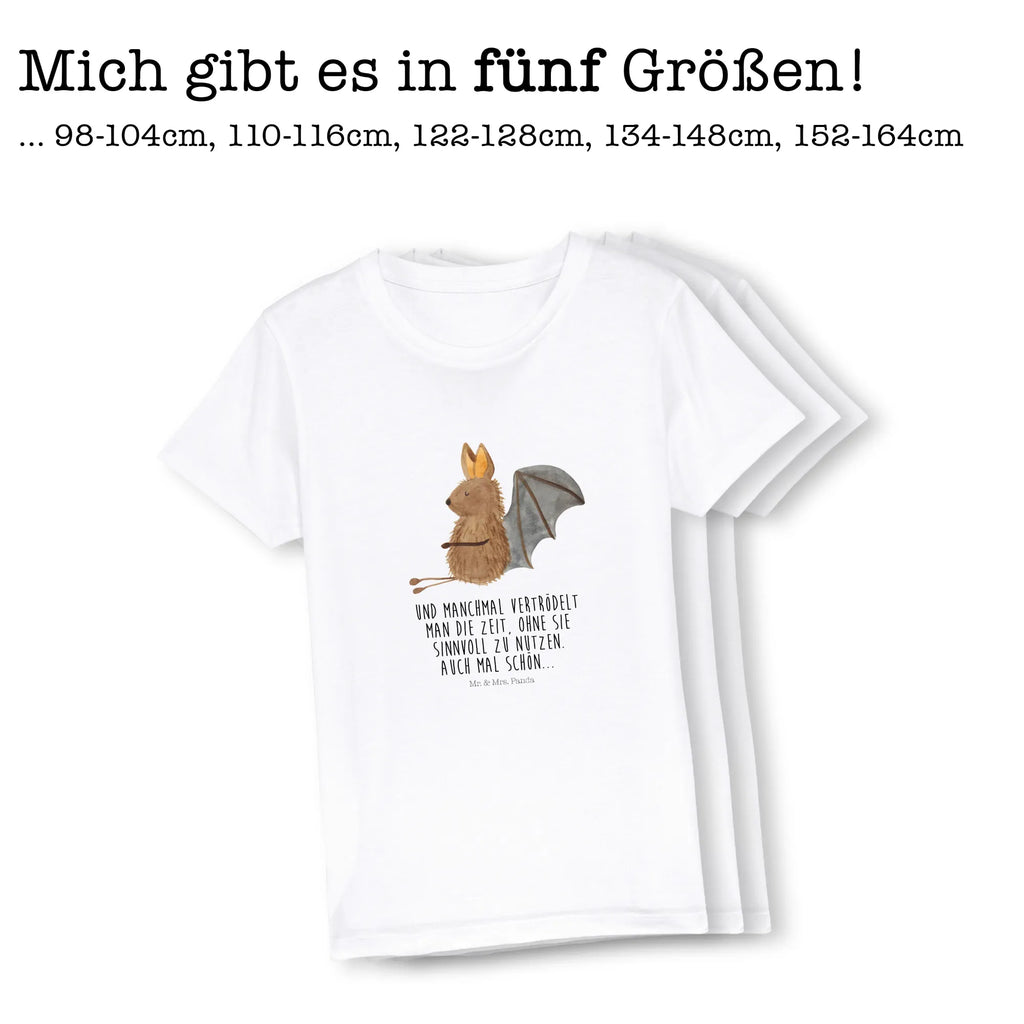 Organiczna koszulka dziecięca Nietoperz siedzenie Kinder T-Shirt Mädchen, Kinder T-Shirt Jungen, Kinder T-Shirt, Tiere, Tiermotive, Gute Laune, Lustige Sprüche, Fledermäuse, Entspannen, Fledermaus, Motivation