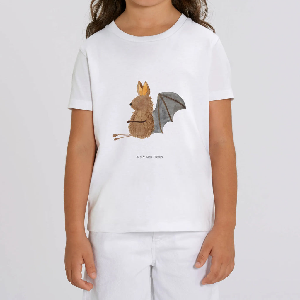 Organiczna koszulka dziecięca Nietoperz siedzenie Kinder T-Shirt Mädchen, Kinder T-Shirt Jungen, Kinder T-Shirt, Tiere, Tiermotive, Gute Laune, Lustige Sprüche, Fledermäuse, Entspannen, Fledermaus, Motivation