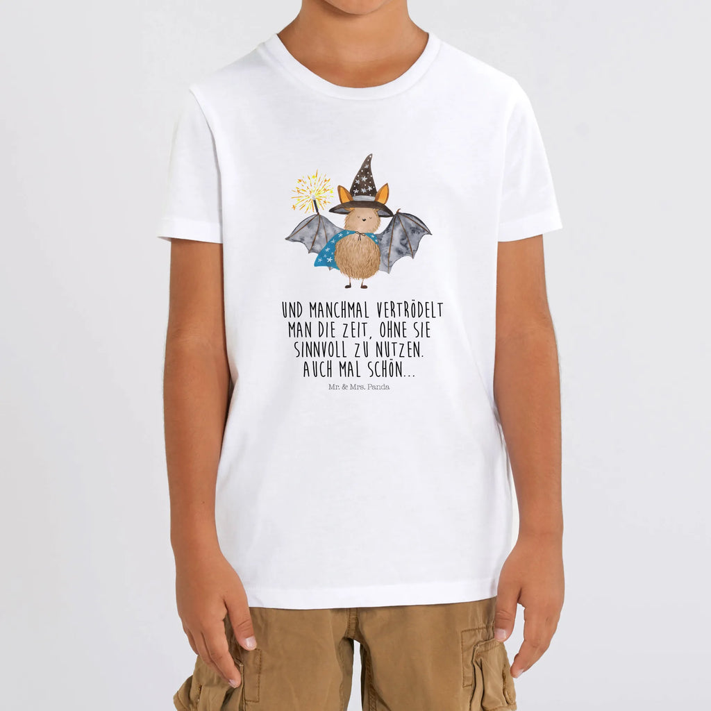 Organic Kinder T-Shirt Fledermaus Zauberer Kinder T-Shirt, Kinder T-Shirt Mädchen, Kinder T-Shirt Jungen, Gute Laune, Tiere, Tiermotive, Lustige Sprüche, Fledermaus, Magier, Zauberer, Frauen, Reinsteigern, Fledermäuse