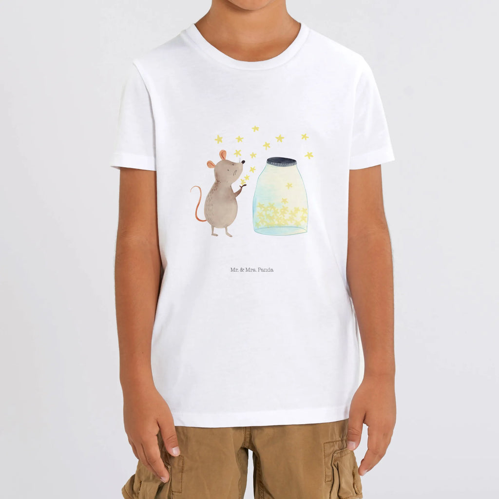 Organiczna koszulka dziecięca mysz Gwiazdy Kinder T-Shirt Mädchen, Kinder T-Shirt Jungen, Kinder T-Shirt, Tiermotive, Gute Laune, lustige Sprüche, Tiere, Kindergeburtstag, Kind, Taufgeschenk, Wunsch, Geburt, Geburtstag, erstes Kind, Schwangerschaft, Hoffnung, Maus, Taufe, Träume, Sterne