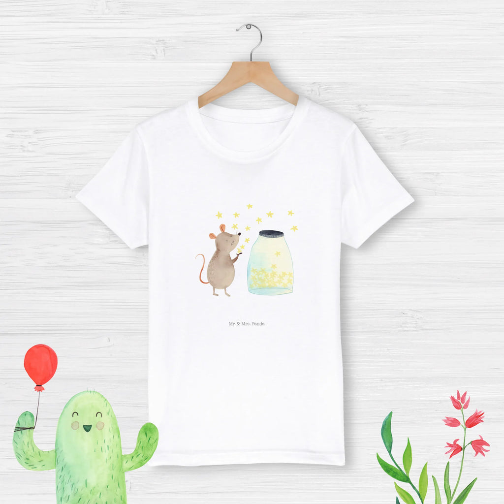 Organiczna koszulka dziecięca mysz Gwiazdy Kinder T-Shirt Mädchen, Kinder T-Shirt Jungen, Kinder T-Shirt, Tiermotive, Gute Laune, lustige Sprüche, Tiere, Kindergeburtstag, Kind, Taufgeschenk, Wunsch, Geburt, Geburtstag, erstes Kind, Schwangerschaft, Hoffnung, Maus, Taufe, Träume, Sterne