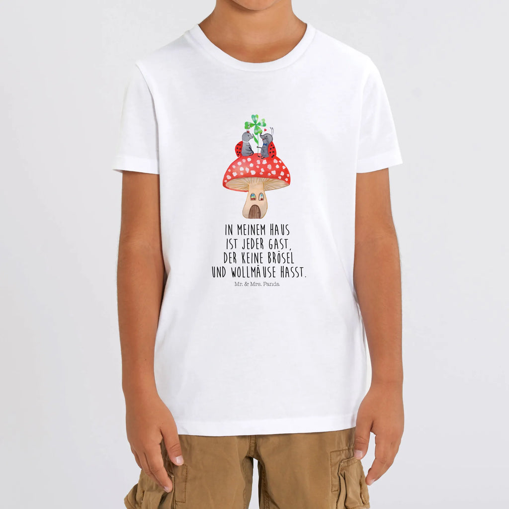 Organiczna koszulka dziecięca biedronka Muchomor Kinder T-Shirt Jungen, Kinder T-Shirt Mädchen, Kinder T-Shirt, Gute Laune, Tiere, Tiermotive, Lustige Sprüche, Fleigenpilzhaus, Zuhause, Haus, Marienkäfer, Wohnung, Fliegenpilz