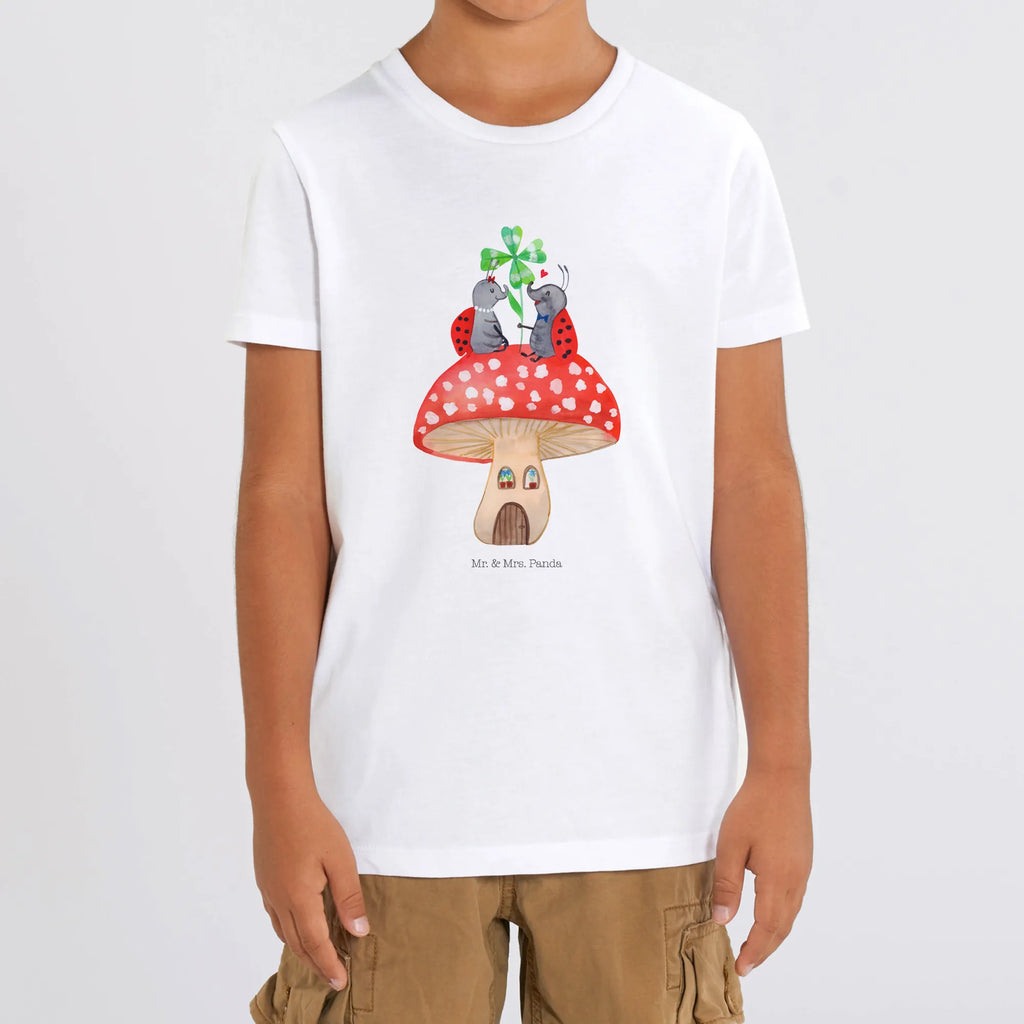 Organiczna koszulka dziecięca biedronka Muchomor Kinder T-Shirt Jungen, Kinder T-Shirt Mädchen, Kinder T-Shirt, Gute Laune, Tiere, Tiermotive, Lustige Sprüche, Fleigenpilzhaus, Zuhause, Haus, Marienkäfer, Wohnung, Fliegenpilz